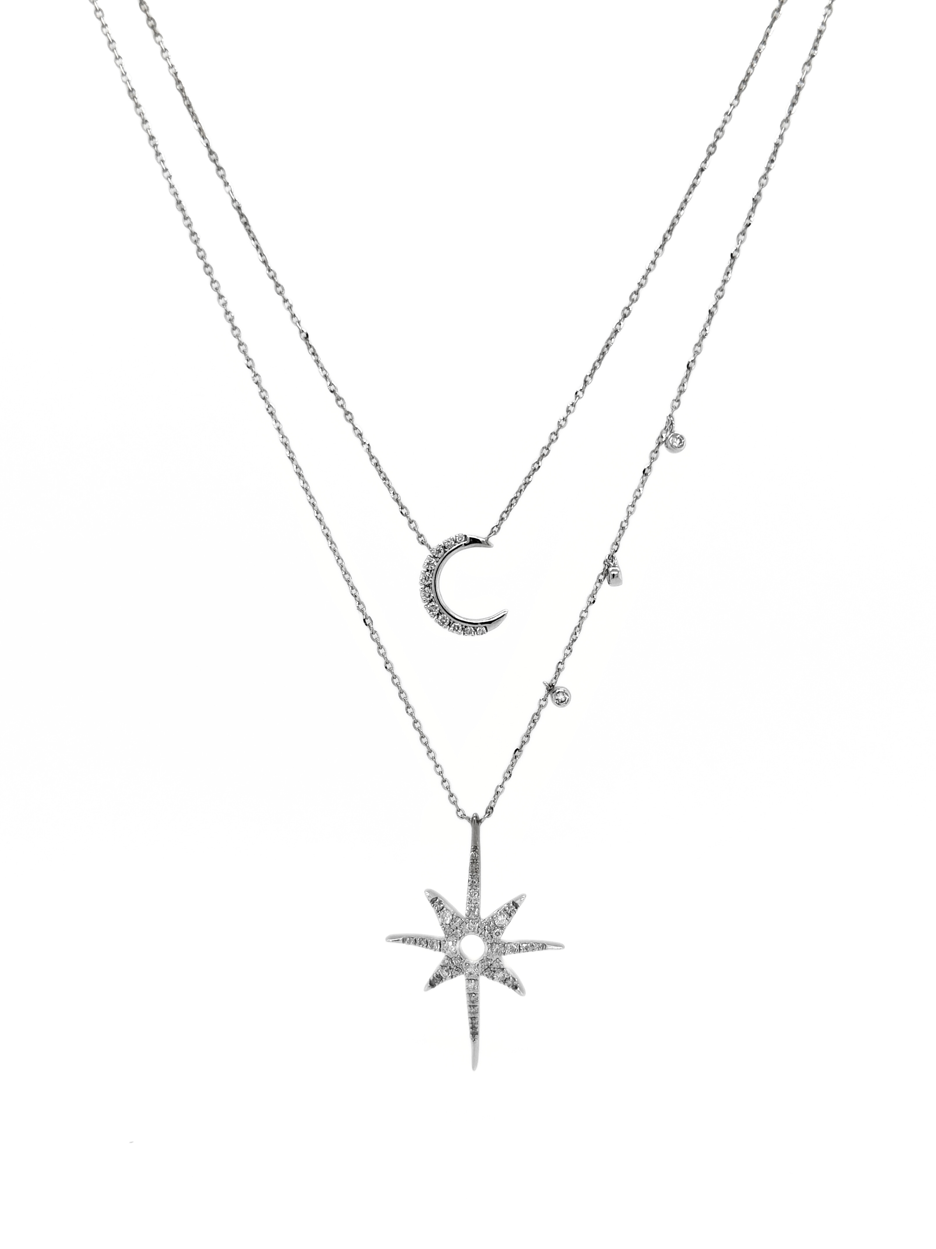 MOON & STAR NECKLACE-400308